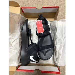 NEW Nike Vista NA Black/White Size 13 Adjustable Straps Men’s Athletic Sandals